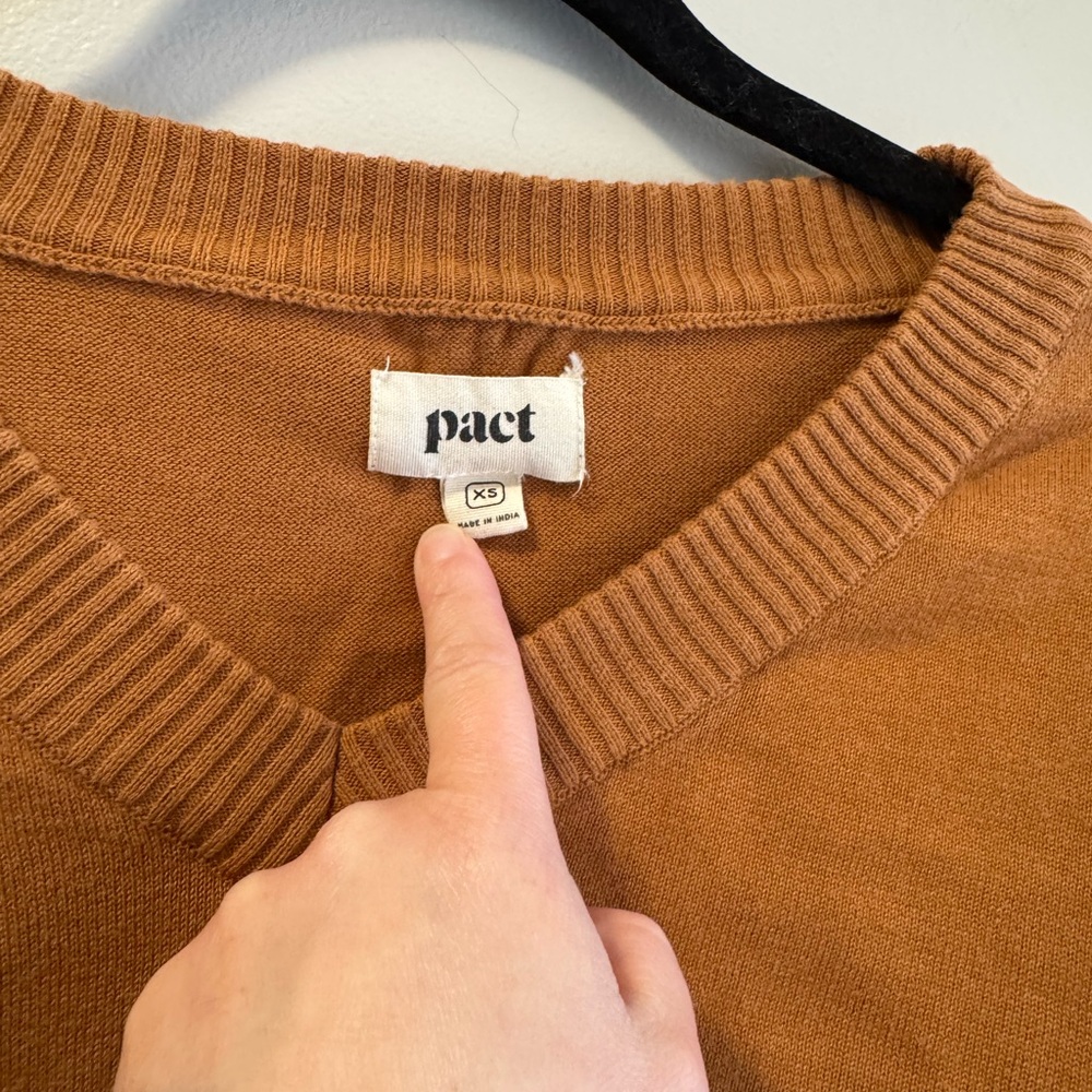 Pact Women’s V-Neck Sweater - Picture 2 of 6